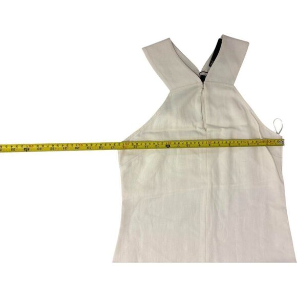 Massimo Dutti Womens Midi Dress Size S off White Halter Neck 6662/632 NWT - Picture 11 of 11
